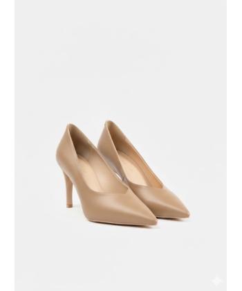 کفش پاشنه بلند چرم طبیعی زنانه چرم مشهد مدل J2753