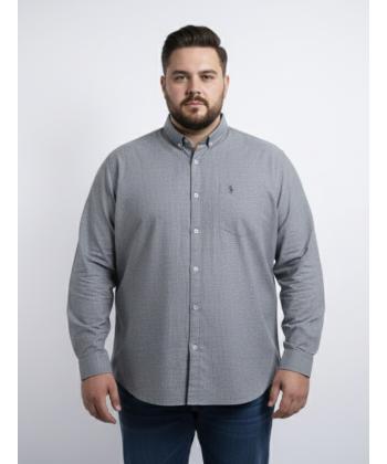 پیراهن آستین بلند مردانه سایز بزرگ برند پی لس کد AM4463