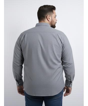 پیراهن آستین بلند مردانه سایز بزرگ برند پی لس کد AM4463