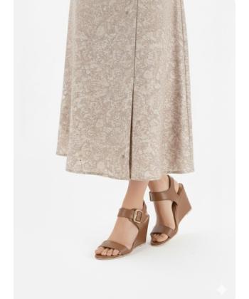 صندل زنانه چرم طبیعی چرم مشهد مدل J2755