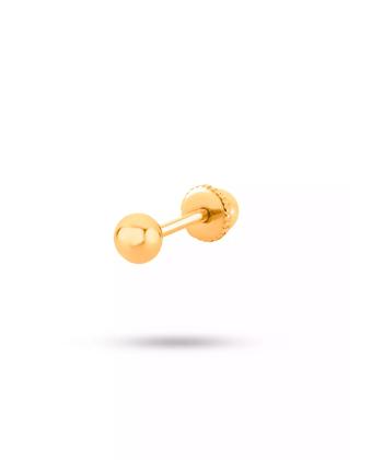 پیرسینگ طلا 18 عیار زنانه روبی مدل 74859