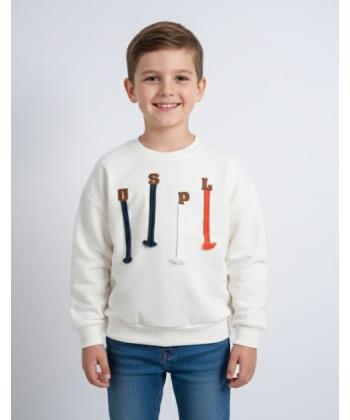 سویشرت پسرانه یو اس پولو کیدز مدل 4014C4