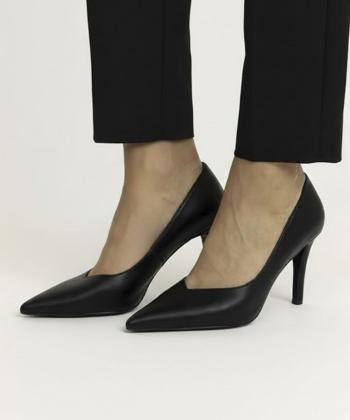 کفش پاشنه بلند چرم طبیعی زنانه چرم مشهد مدل J2753