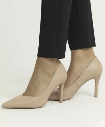 کفش پاشنه بلند چرم طبیعی زنانه چرم مشهد مدل J2753