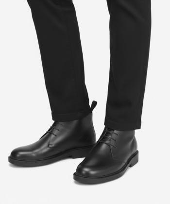 نيم بوت مردانه چرم طبيعي چرم مشهد مدل J6286