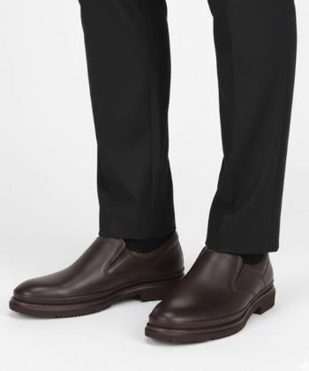 کفش روزمره چرم طبیعی مردانه چرم مشهد مدل J6291