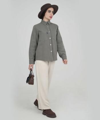 شومیز کتان زنانه بنیس مدل 4040