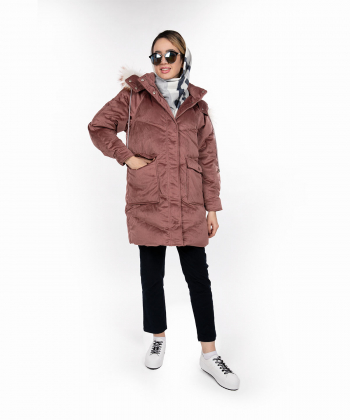 کاپشن پر زنانه جین وست Jeanswest مدل 94223514