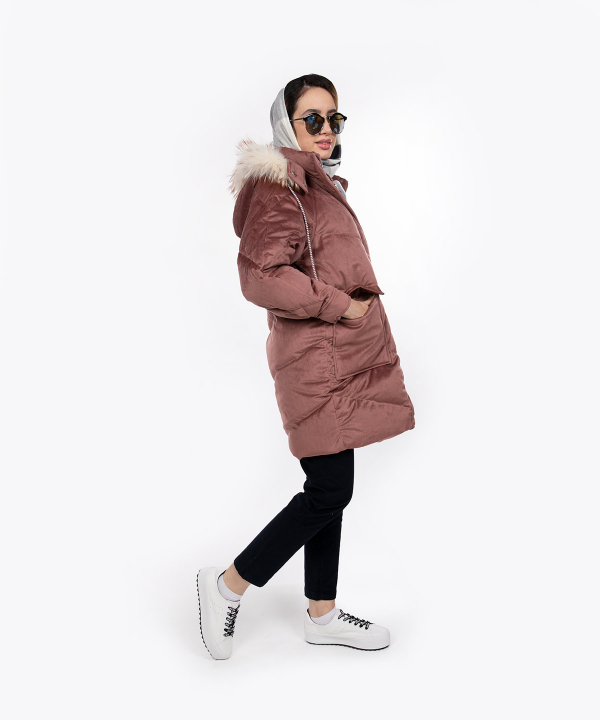 کاپشن پر زنانه جین وست Jeanswest مدل 94223514