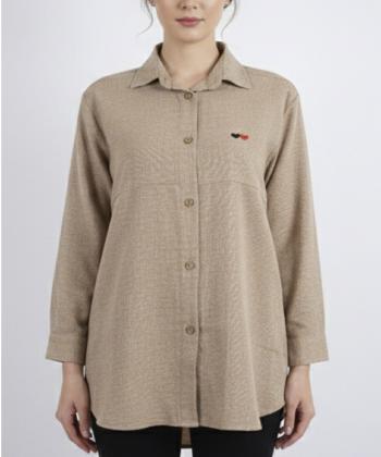 مانتو شومیزی کوتاه زنانه شندی مدل 9159