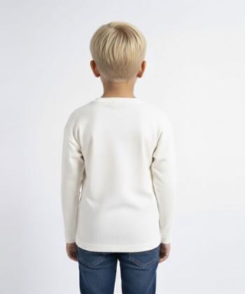 بلوز آستين بلند بچگانه تيتيش طرح گرافيتي