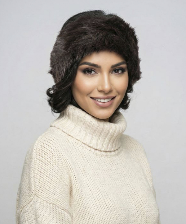 هدبند خزدار زنانه نوولاشال مدل 63036