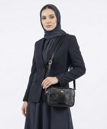 کیف دوشی چرم طبیعی زنانه منط مدل f142