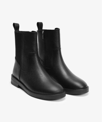 نيم بوت زنانه چرم طبيعي چرم مشهد مدل J2722