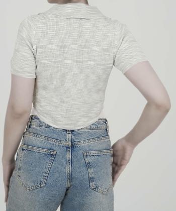 تاپ كوتاه بافت زنانه بنيس كد 4036