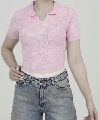 تاپ كوتاه بافت زنانه بنيس كد 4036