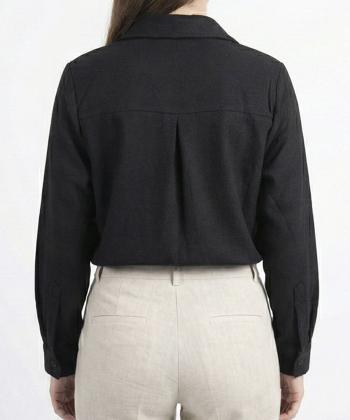 شوميز لينن زنانه بنيس كد 4039