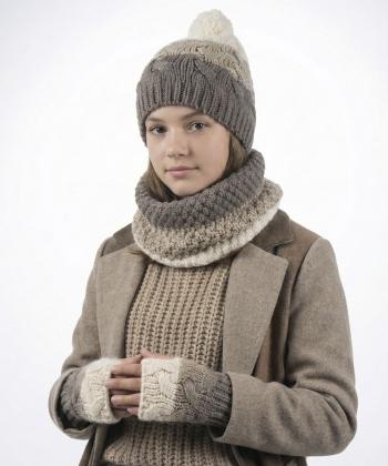 دستکش و کلاه بچگانه ملورینا کد 9306