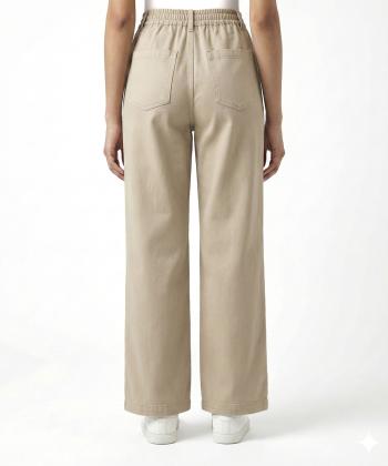 شلوار كتان نيم بگ زنانه آر ان اس مدل 11042662