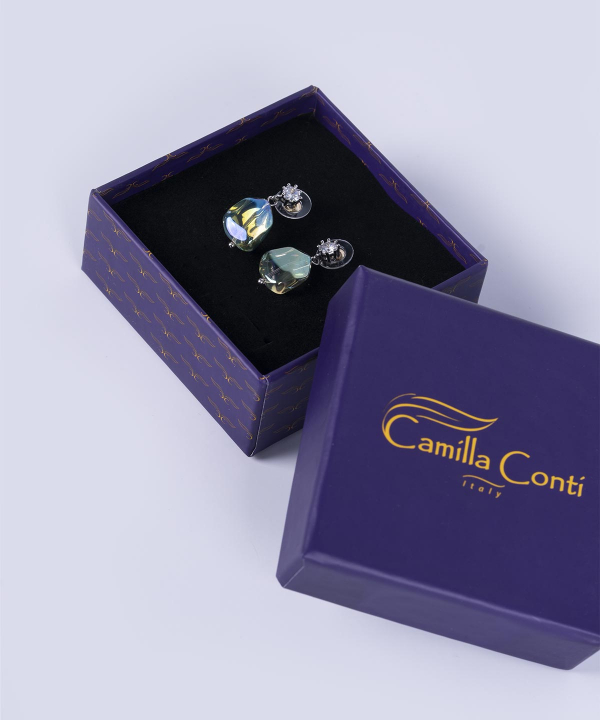 گوشواره زنانه نگین‌دار کامیلا کنتی Camilla Conti مدل 709907117