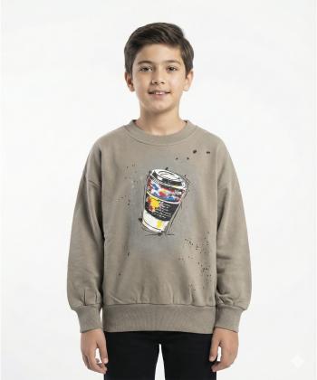 تيشرت آستين بلند پسرانه يو اس پولو كيدز كد 4014C7