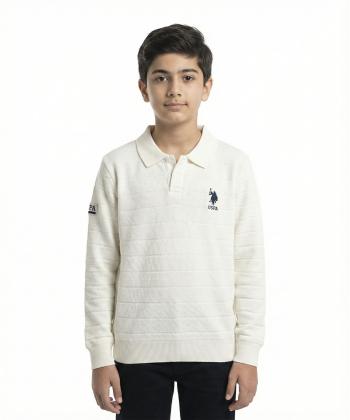 تيشرت آستين بلند پسرانه يو اس پولو كيدز كد 4023C1