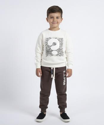 تيشرت آستين بلند و شلوار پسرانه يو اس پولو كيدز كد 4034C3