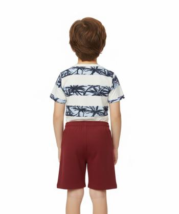 ست تیشرت و شلوارک راحتی پسرانه مادر مدل MA41K