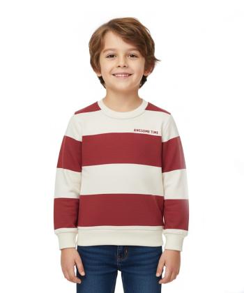 سویشرت نخی پسرانه مادر مدل VIGO