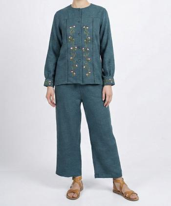 ست شومیز و شلوار دخترانه هیژا مدل 122