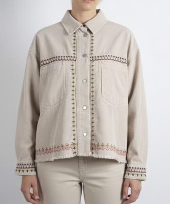 جكت كتان زنانه پارتيشات مدل 5203112321905