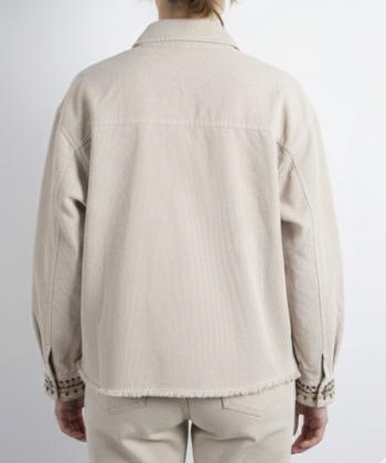 جكت كتان زنانه پارتيشات مدل 5203112321905