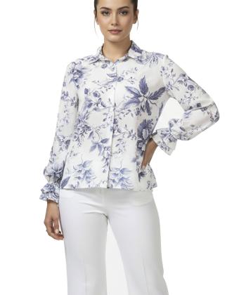 شوميز كرپ زنانه برنس مدل 02649