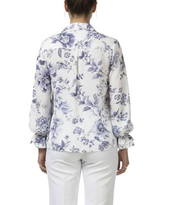 شوميز كرپ زنانه برنس مدل 02649