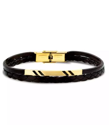 دستبند طلا 18 عیار مردانه روبی مدل 95992