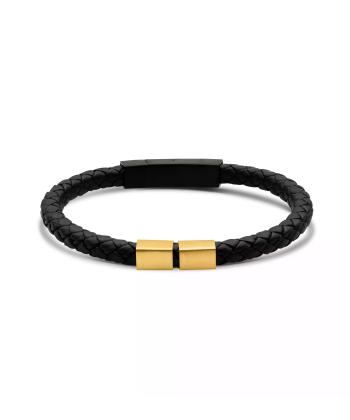 دستبند طلا 18 عیار مردانه روبی مدل 93703