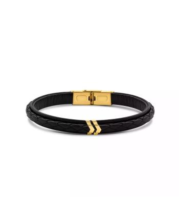 دستبند طلا 18 عیار مردانه روبی مدل 83825