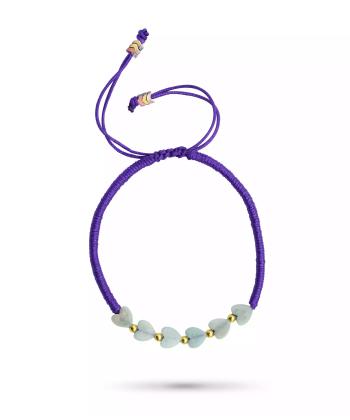 دستبند طلا 18 عیار زنانه روبی مدل 78540