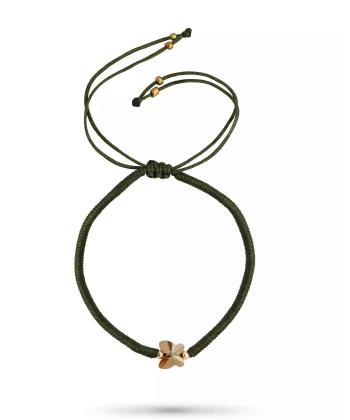 دستبند طلا 18 عیار زنانه روبی مدل 78532