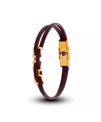 دستبند طلا 18 عیار زنانه روبی مدل 9275