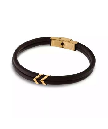 دستبند طلا 18 عیار مردانه روبی مدل 18894