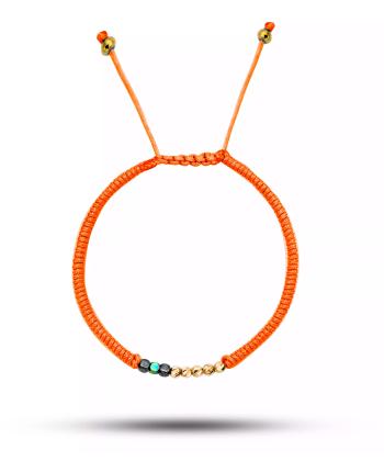 دستبند طلا 18 عیار زنانه روبی مدل 19175