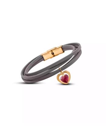 دستبند طلا 18 عیار زنانه روبی مدل 26439