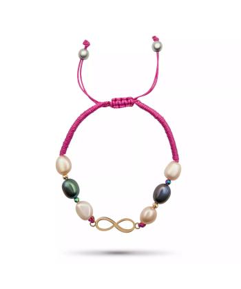 دستبند طلا 18 عیار زنانه روبی مدل 30244