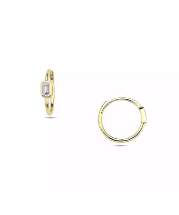 گوشواره طلا 18 عیار زنانه روبی مدل 69826