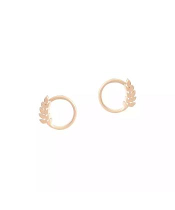 گوشواره طلا 18 عیار زنانه روبی مدل 6087