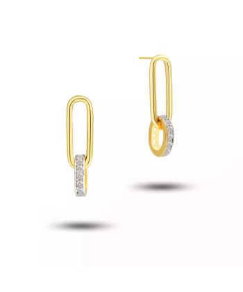 گوشواره طلا 18 عیار زنانه روبی مدل 40463