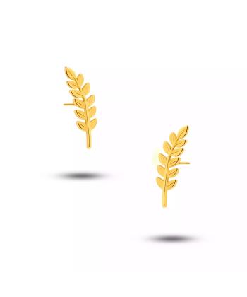 گوشواره طلا 18 عیار زنانه روبی مدل 43810