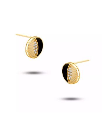 گوشواره طلا 18 عیار زنانه روبی مدل 79172