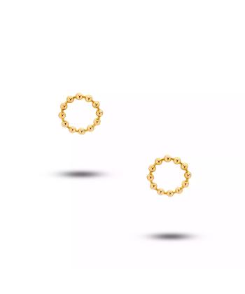 گوشواره طلا 18 عیار زنانه روبی مدل 79224